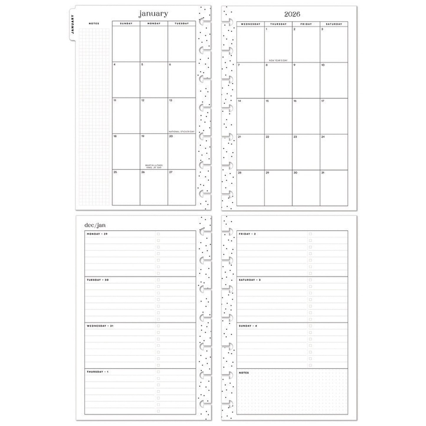 Happy Planner - Planner Mini (2026) - Flower Burst