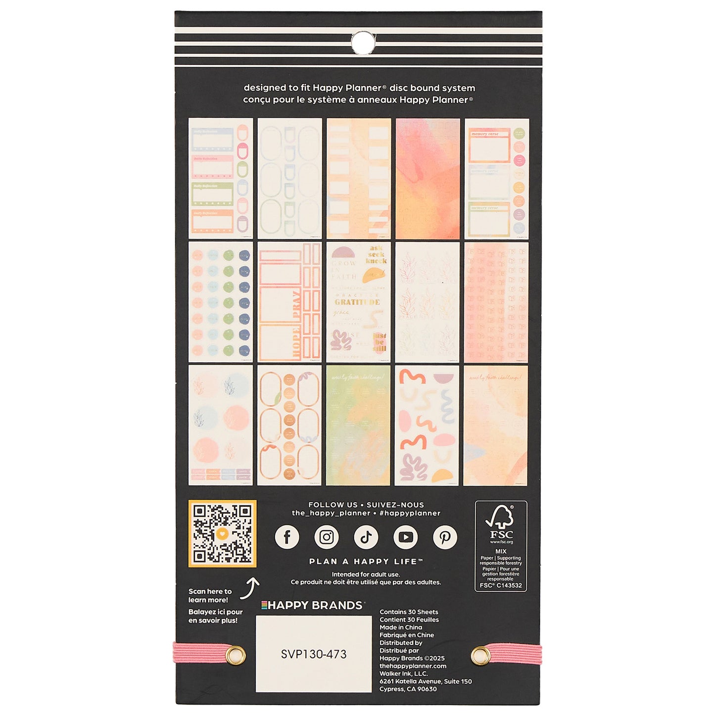 Happy Planner - Sticker Book - Rise & Align Faith
