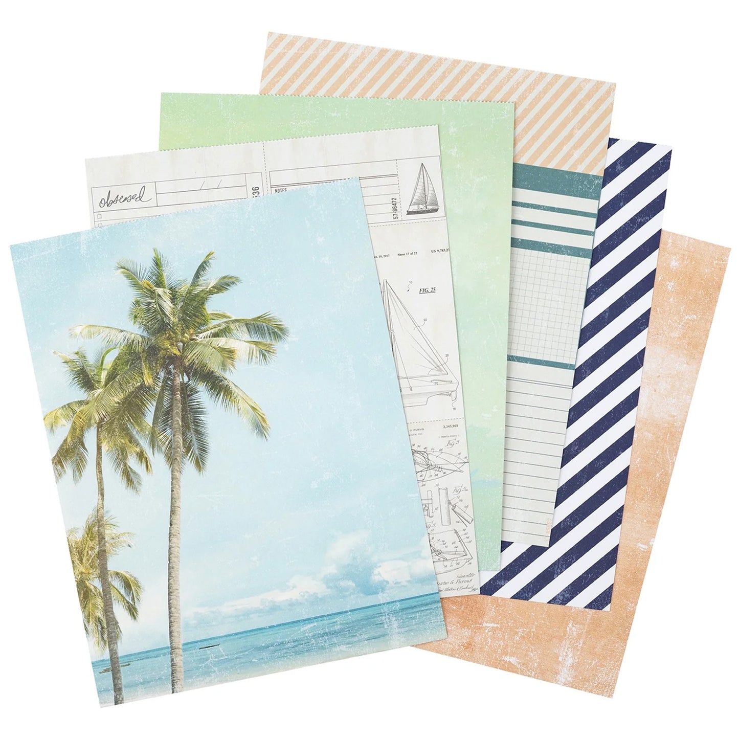 Heidi Swapp - Bloc Papel 6 x 8 - Set Sail