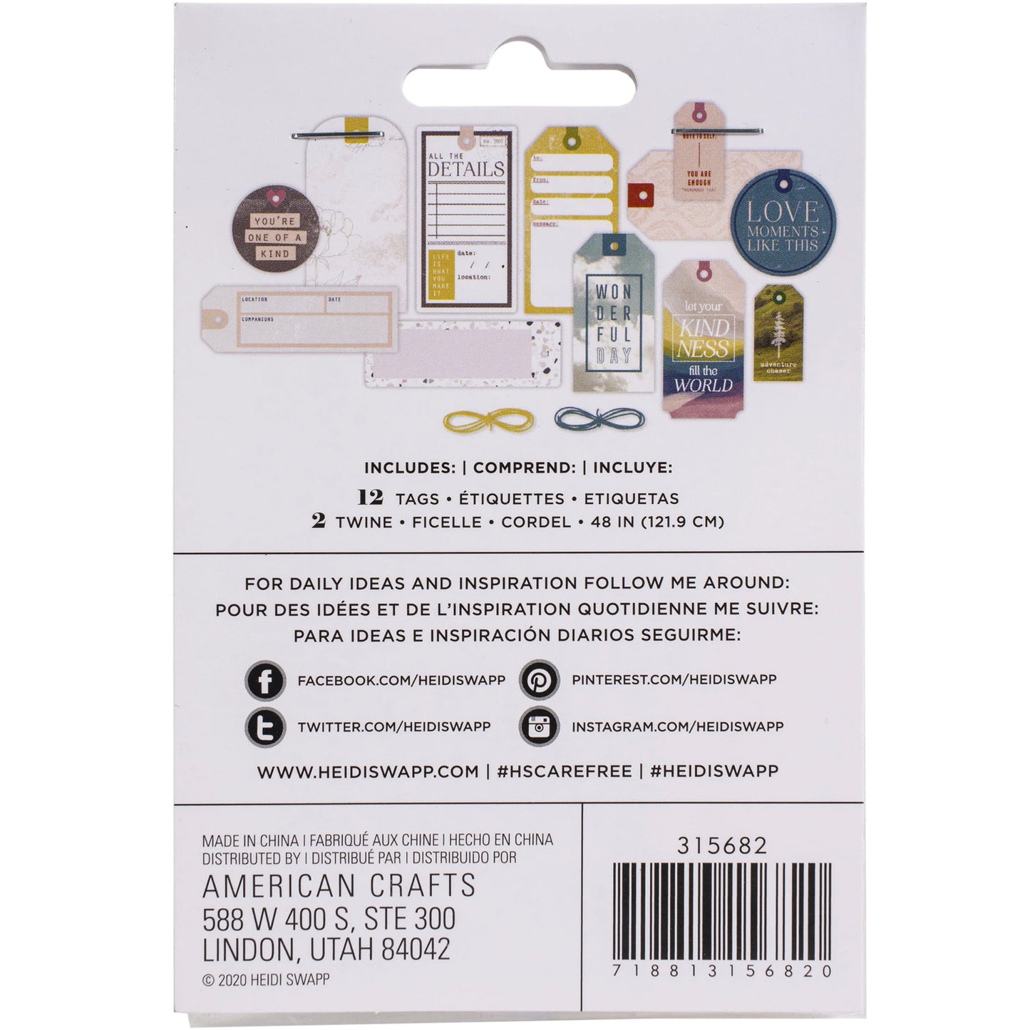 Heidi Swapp - Tags - Care Free