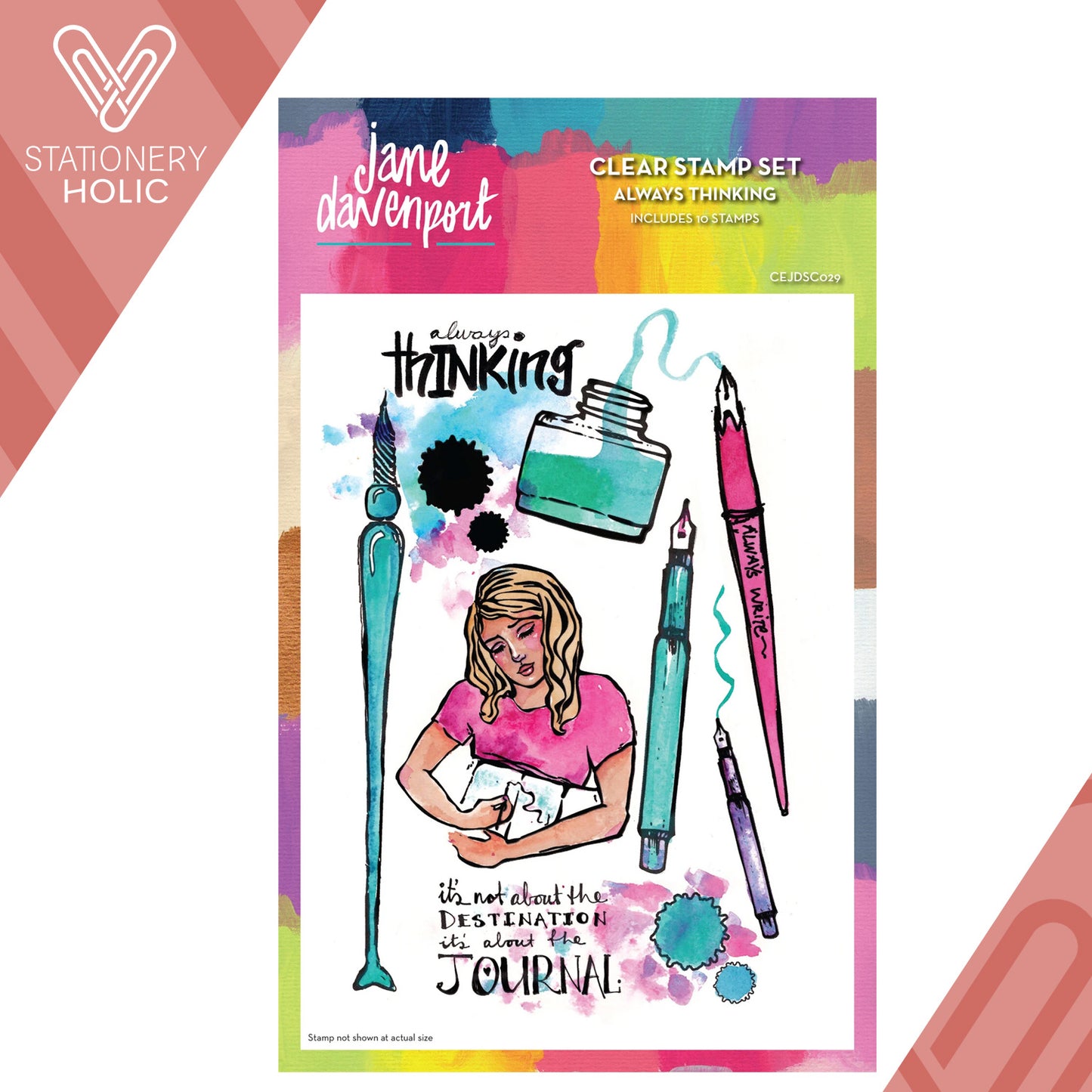 Jane Davenport - Sellos 6 x 8 - Always Thinking