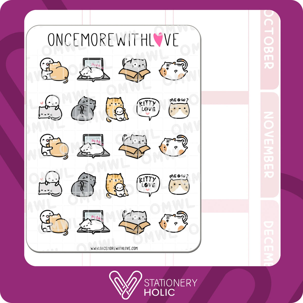 Once More With Love - Stickers - Kitty Love