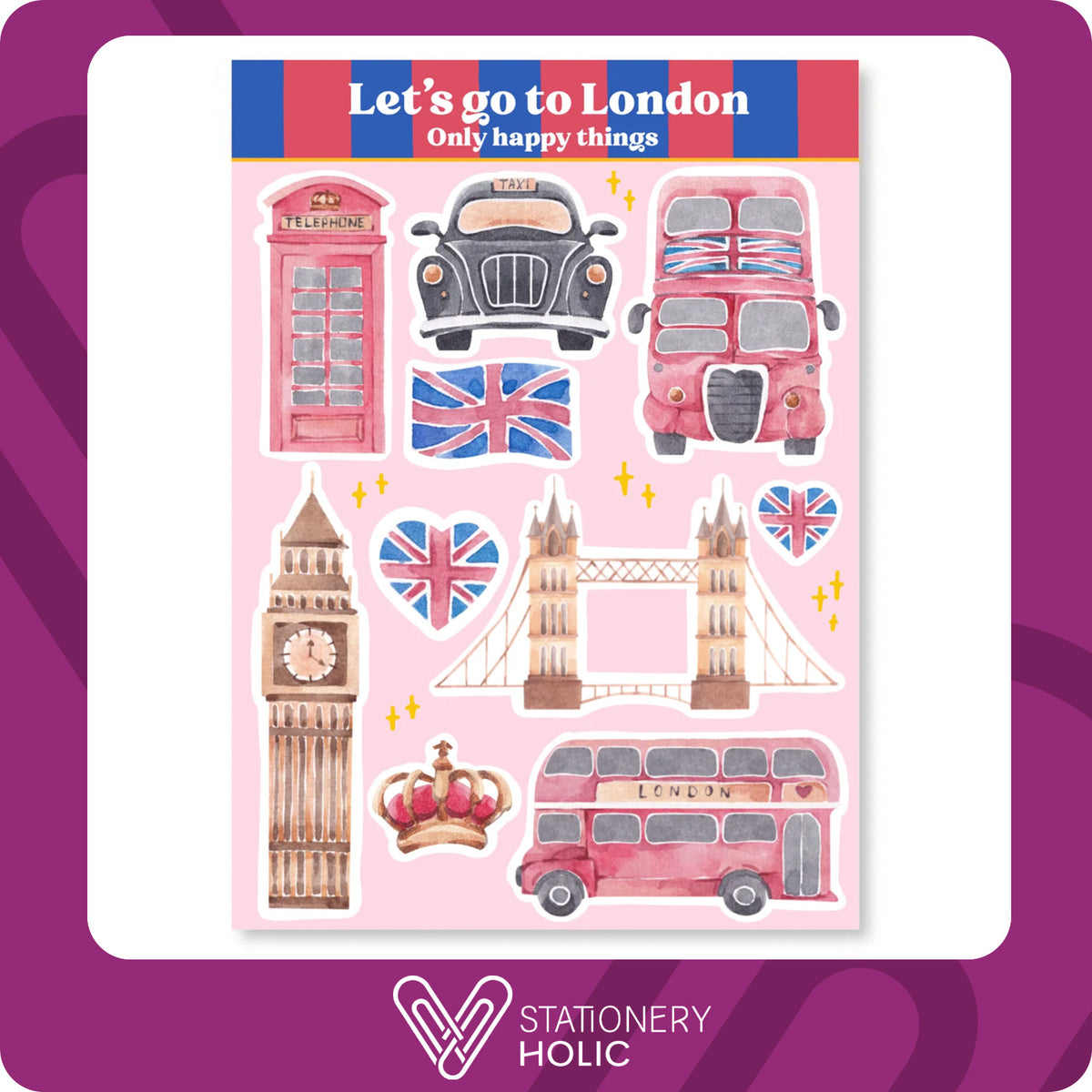 Only Happy Things - Stickers - Let's Go To London