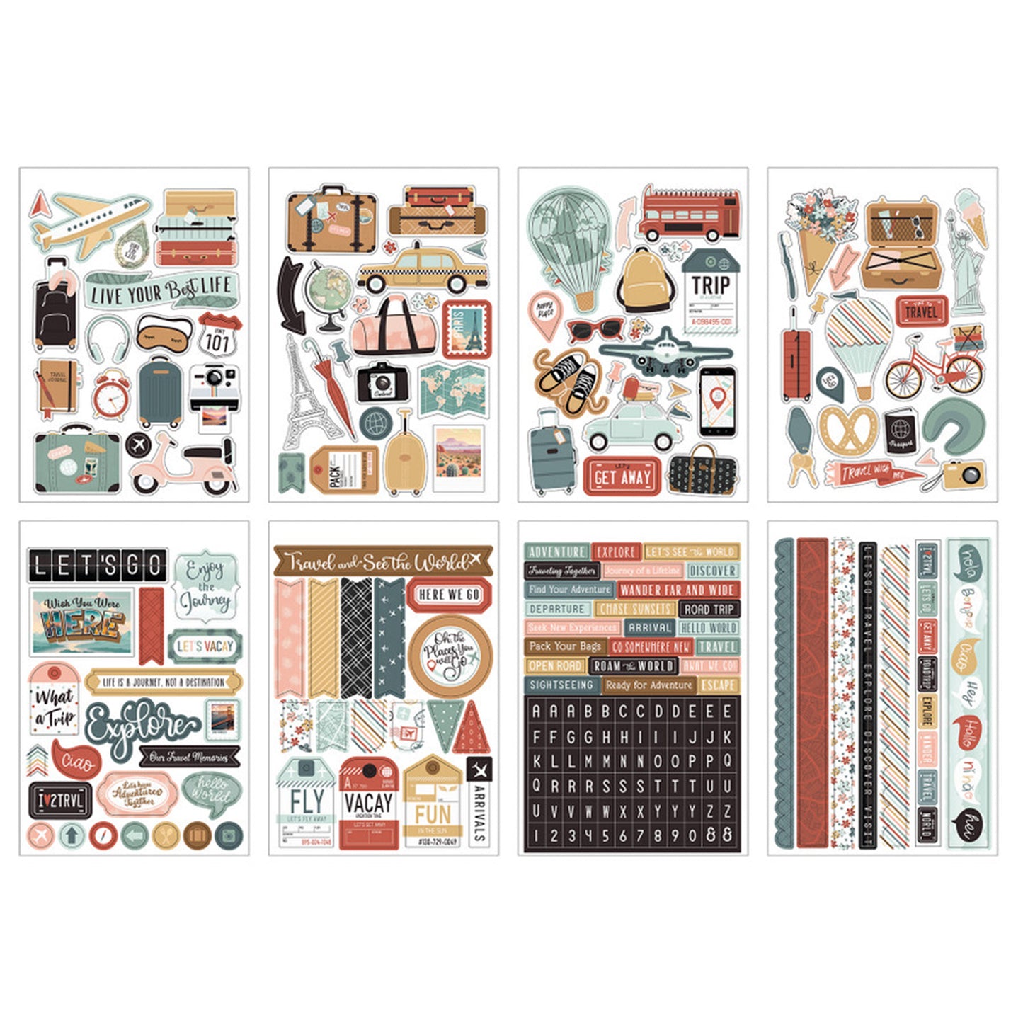 Echo Park - Sticker Book - Let's Take The Trip