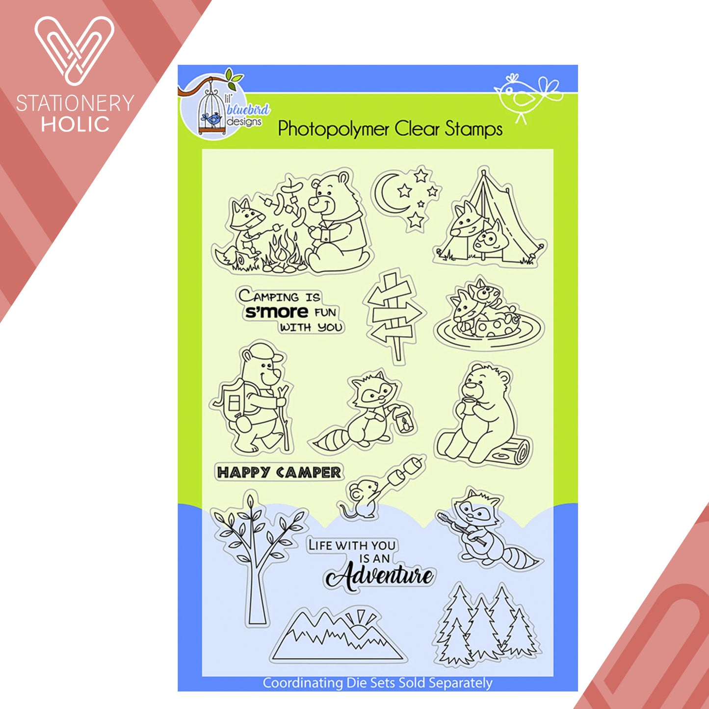 Lil' Bluebird Designs - Sellos - Camping Critters