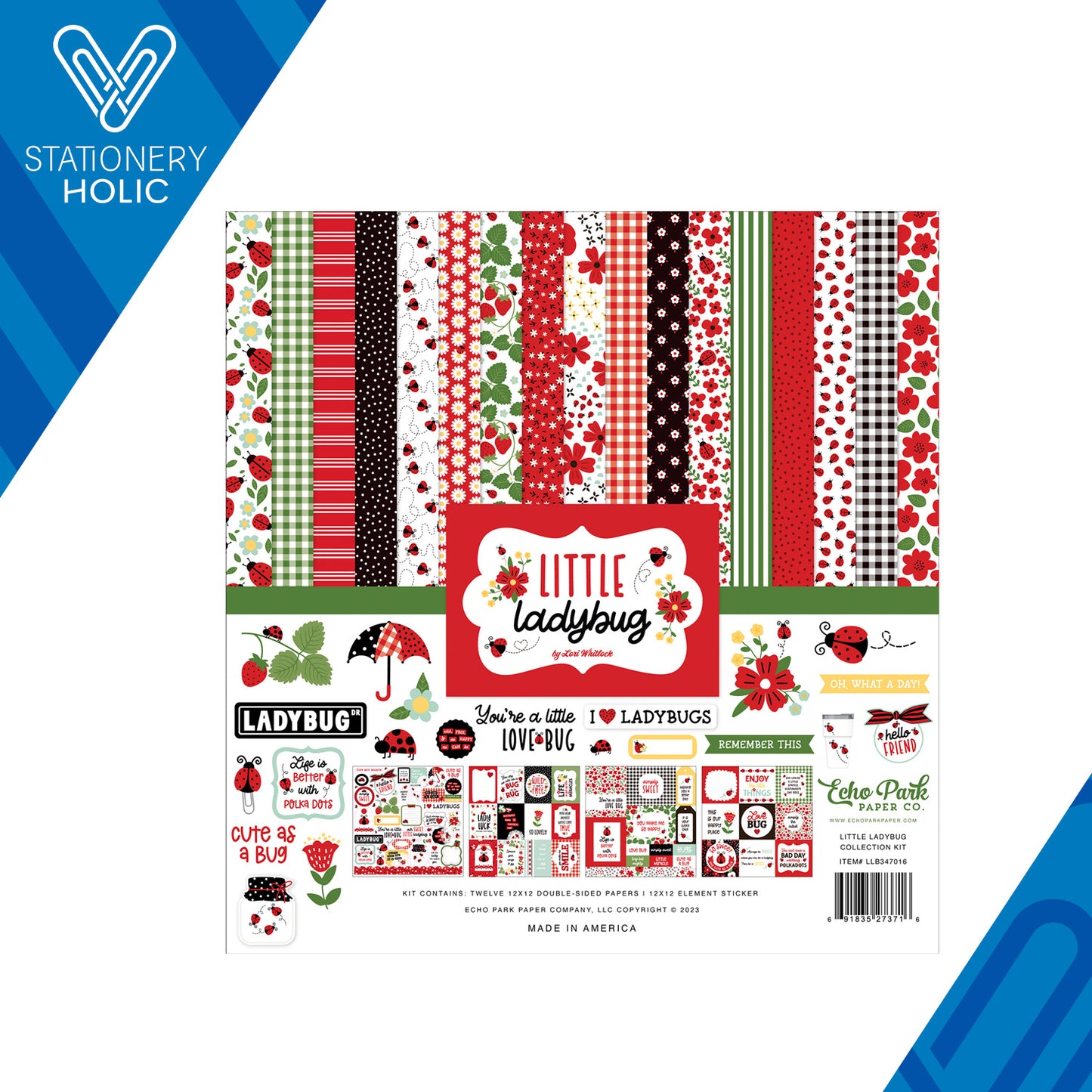 Echo Park - Coleccion 12 x 12 - Little Ladybug