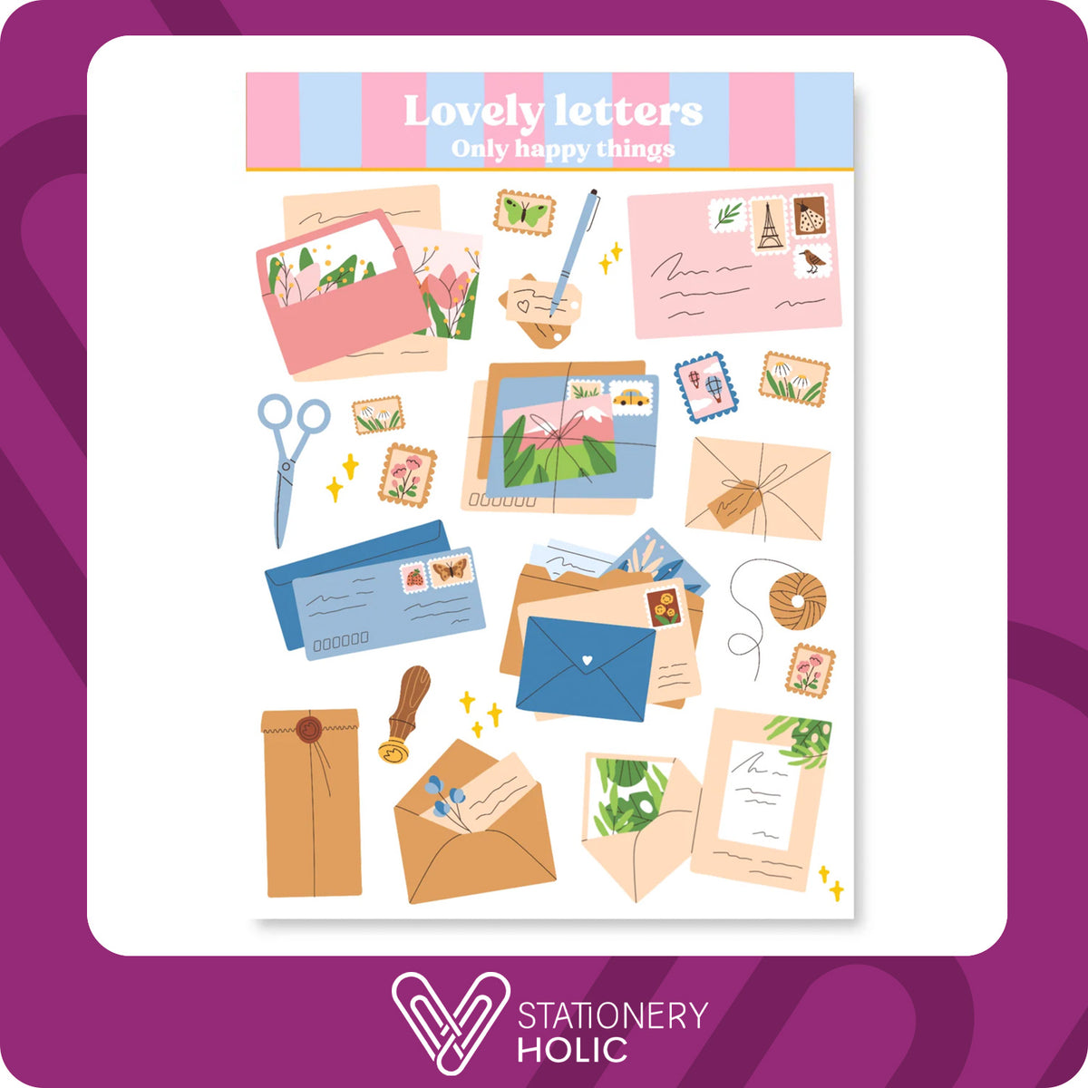 Only Happy Things - Stickers - Lovely Letters