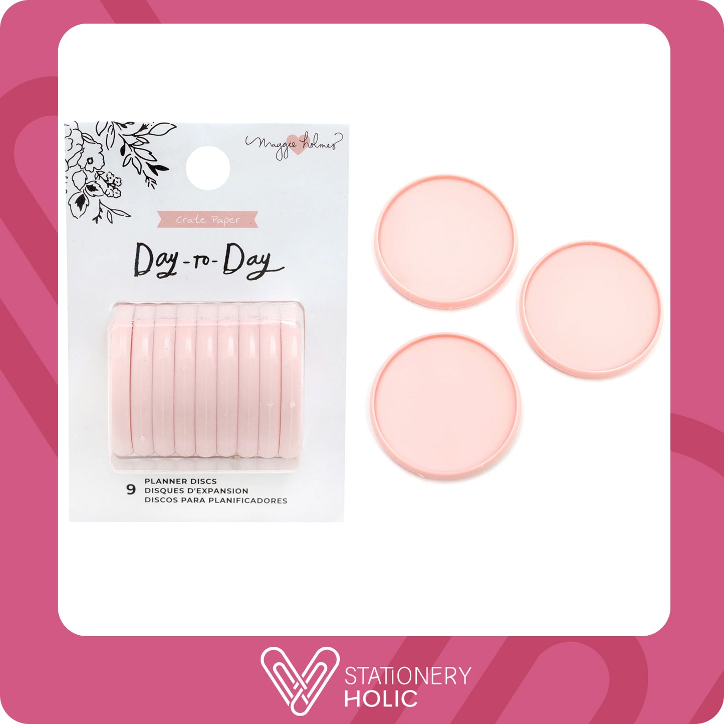 Maggie Holmes - Discos Plasticos 1.5" - Blush