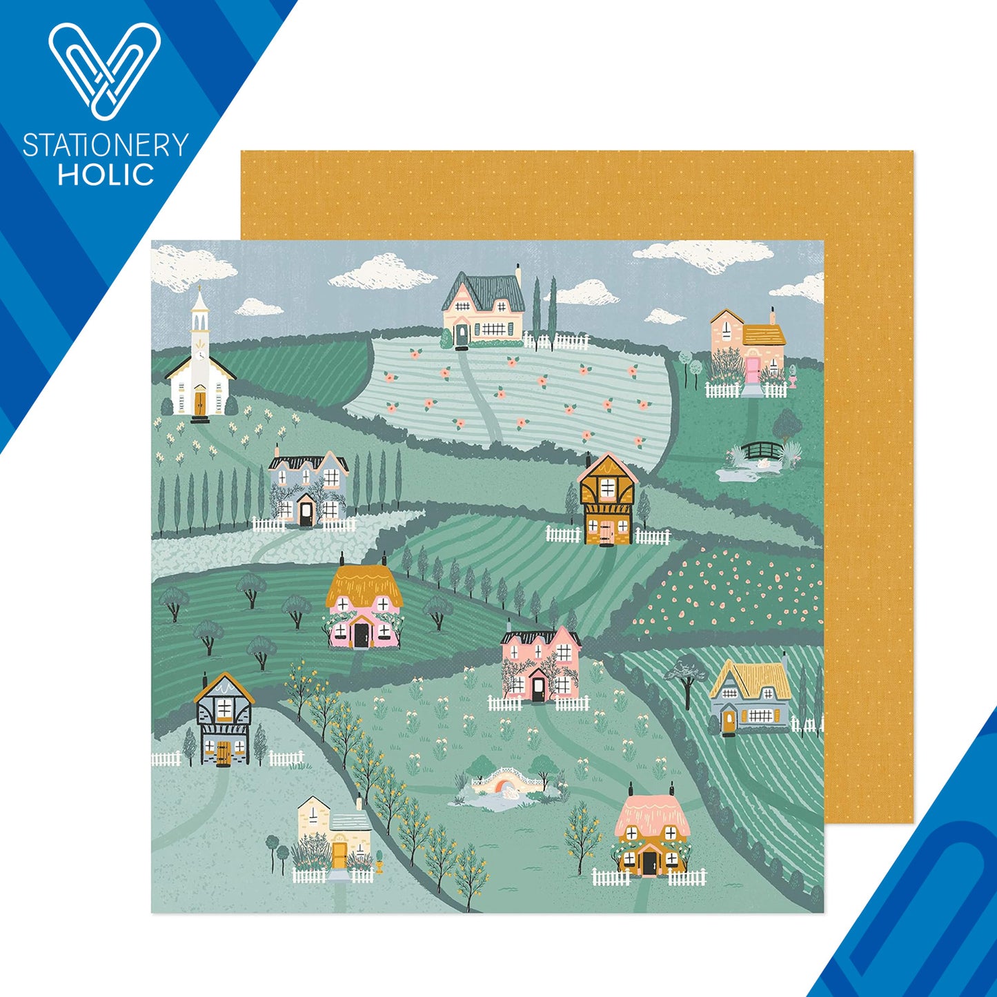 Maggie Holmes - Hoja de Papel 12 x 12 - Parasol - Cher Maison