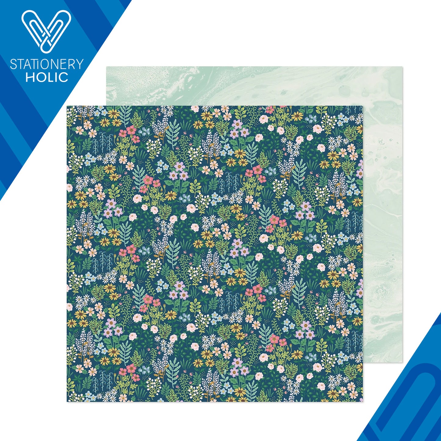 Maggie Holmes - Hoja de Papel 12 x 12 - Woodland Grove - Fragant Fields