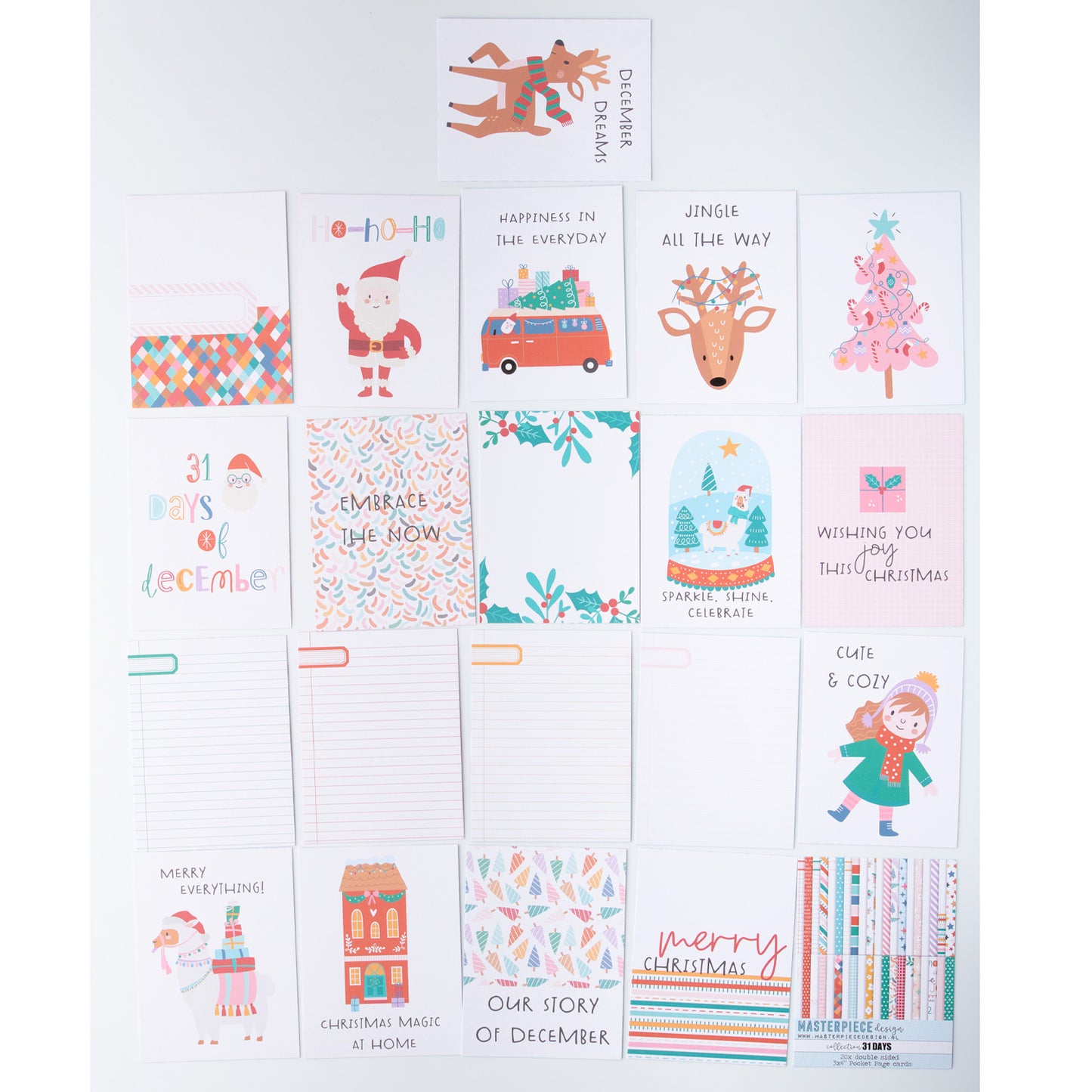 Masterpiece - Bloc Journaling Cards 3 x 4 - 31 Days