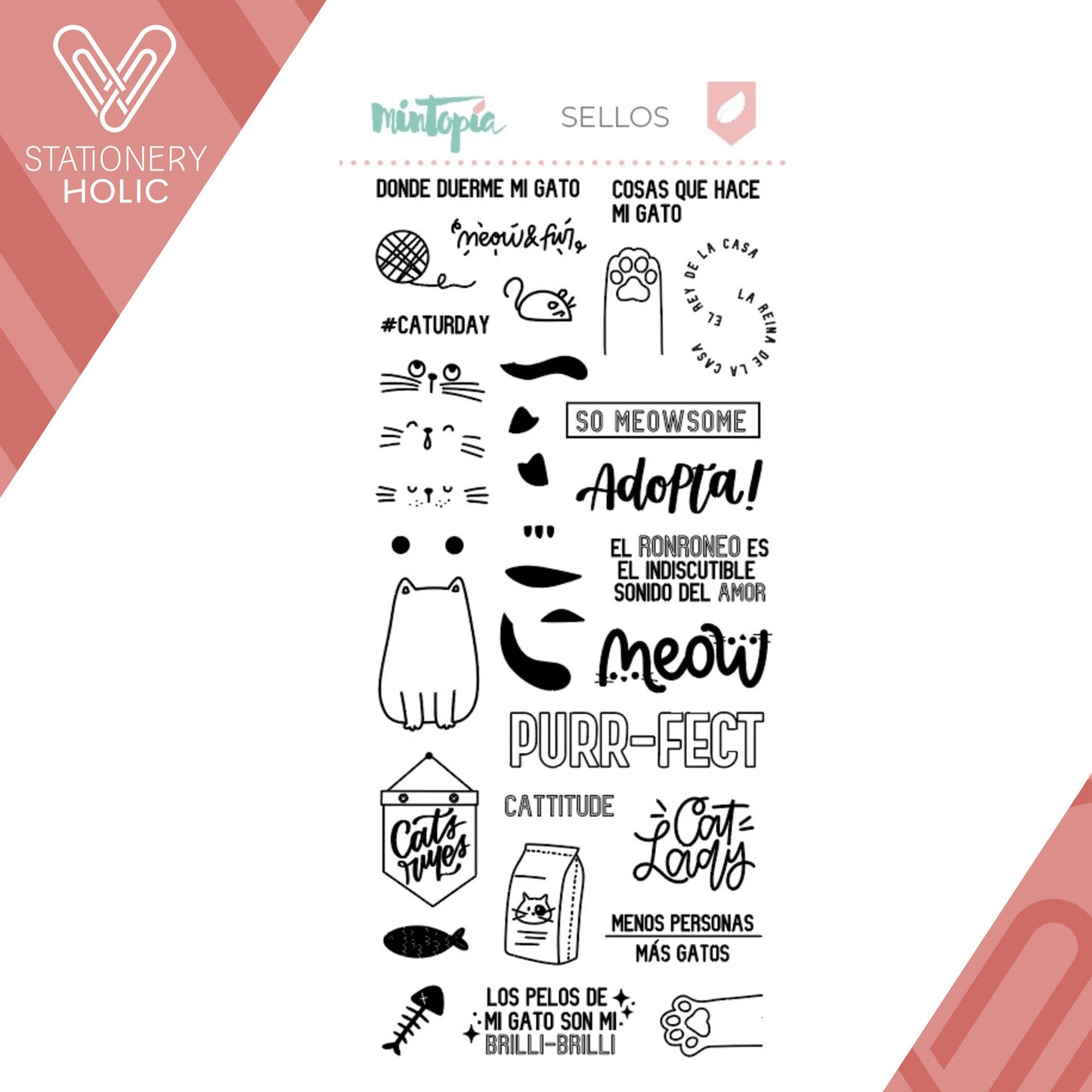 Mintopia - Sellos 4 x 8 - Documenta Cat Lady
