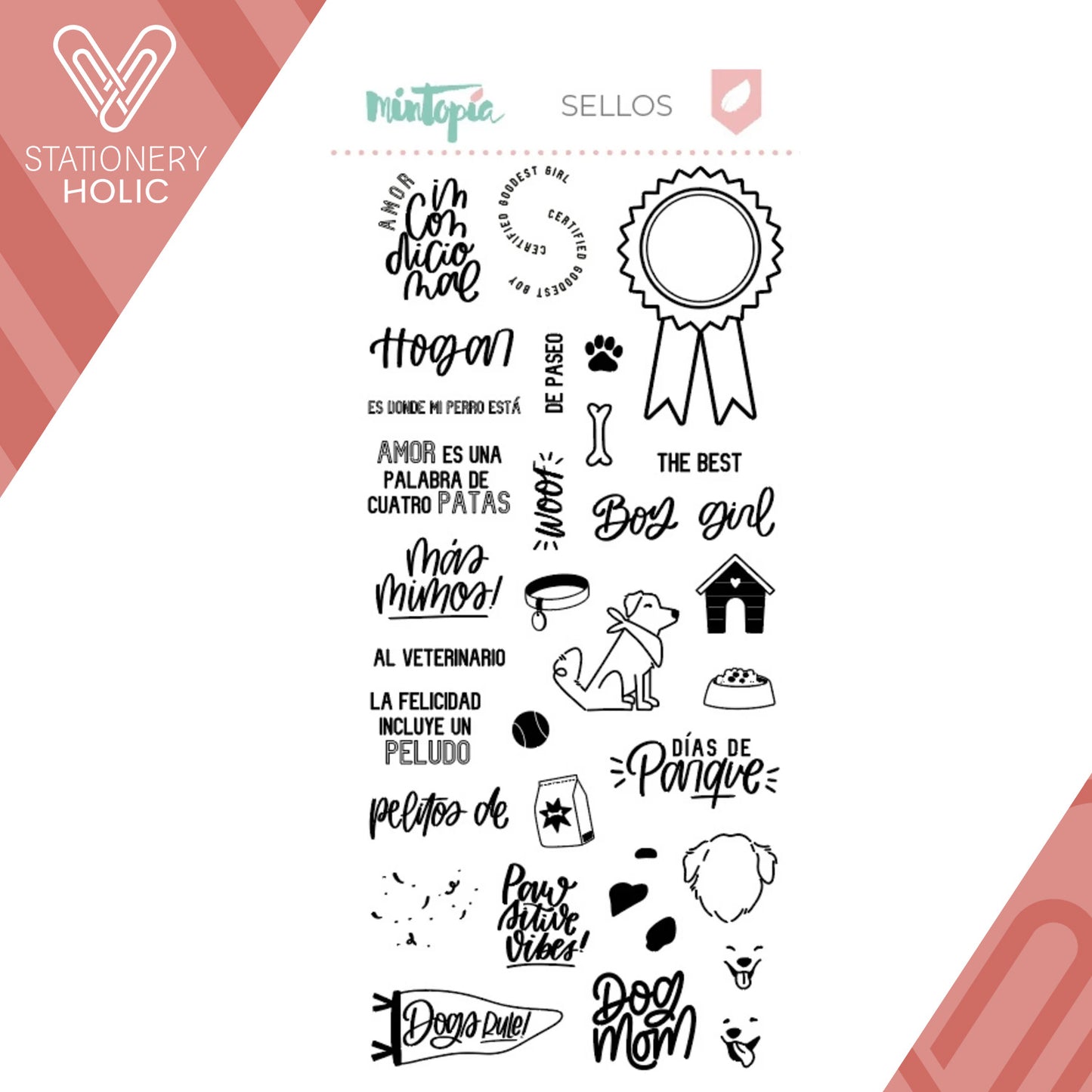 Mintopia - Sellos 4 x 8 - Documenta Dog Mom
