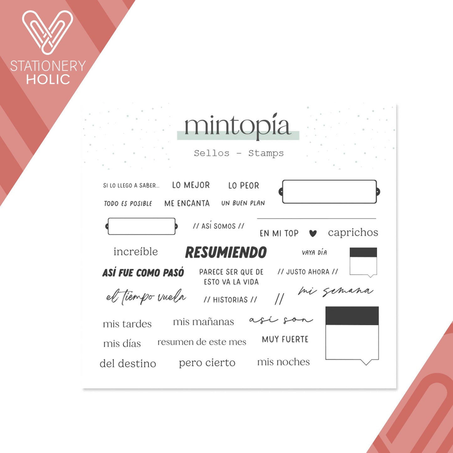 Mintopia - Sellos 4 x 6 - Resumiendo