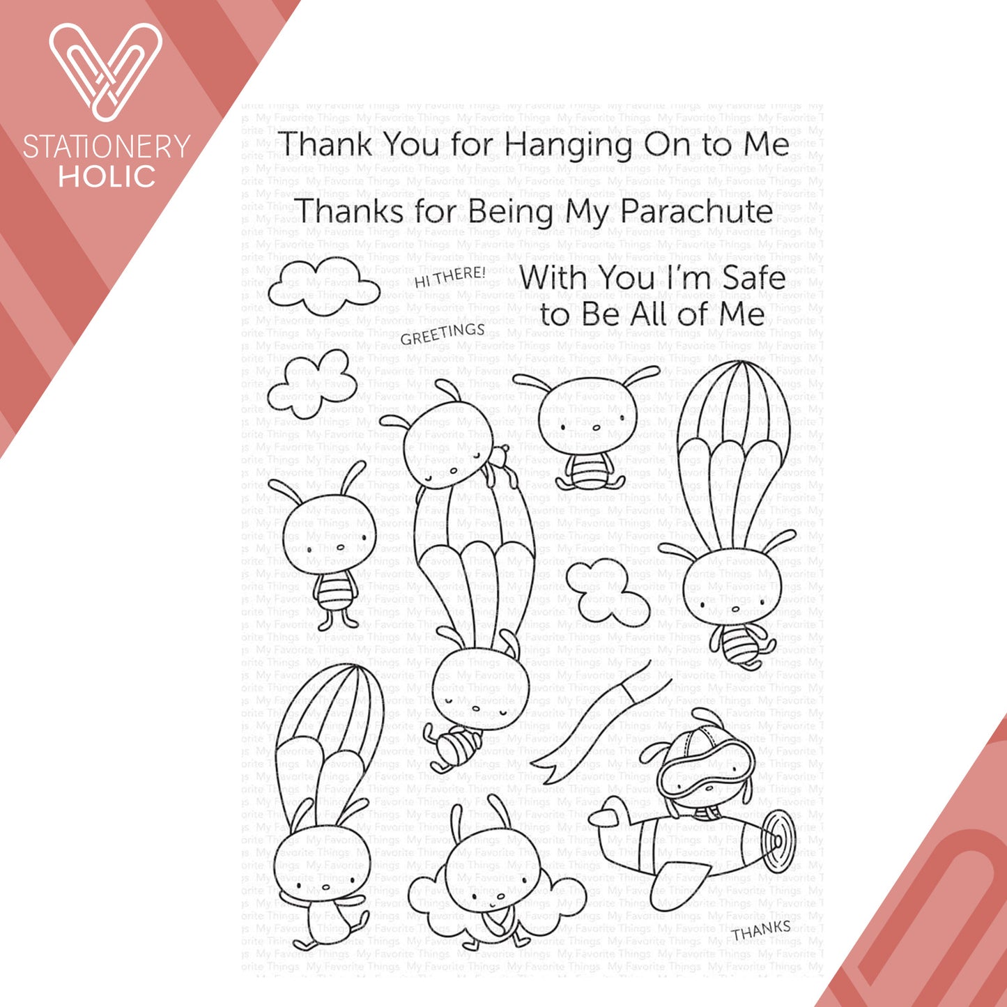 My Favorite Things - Sellos 4 x 6 - Parachute Pals