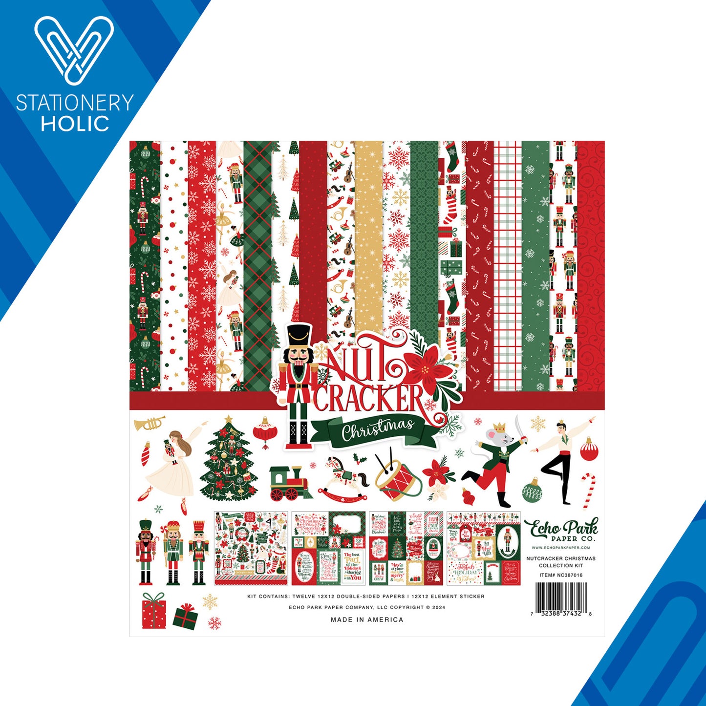 Echo Park - Coleccion 12 x 12 - Nutcracker Christmas