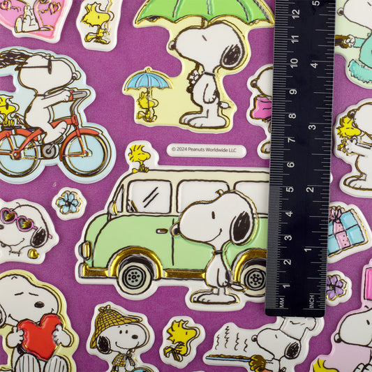 Peanuts - Puffy Stickers - Snoopy Big Shining Rosado