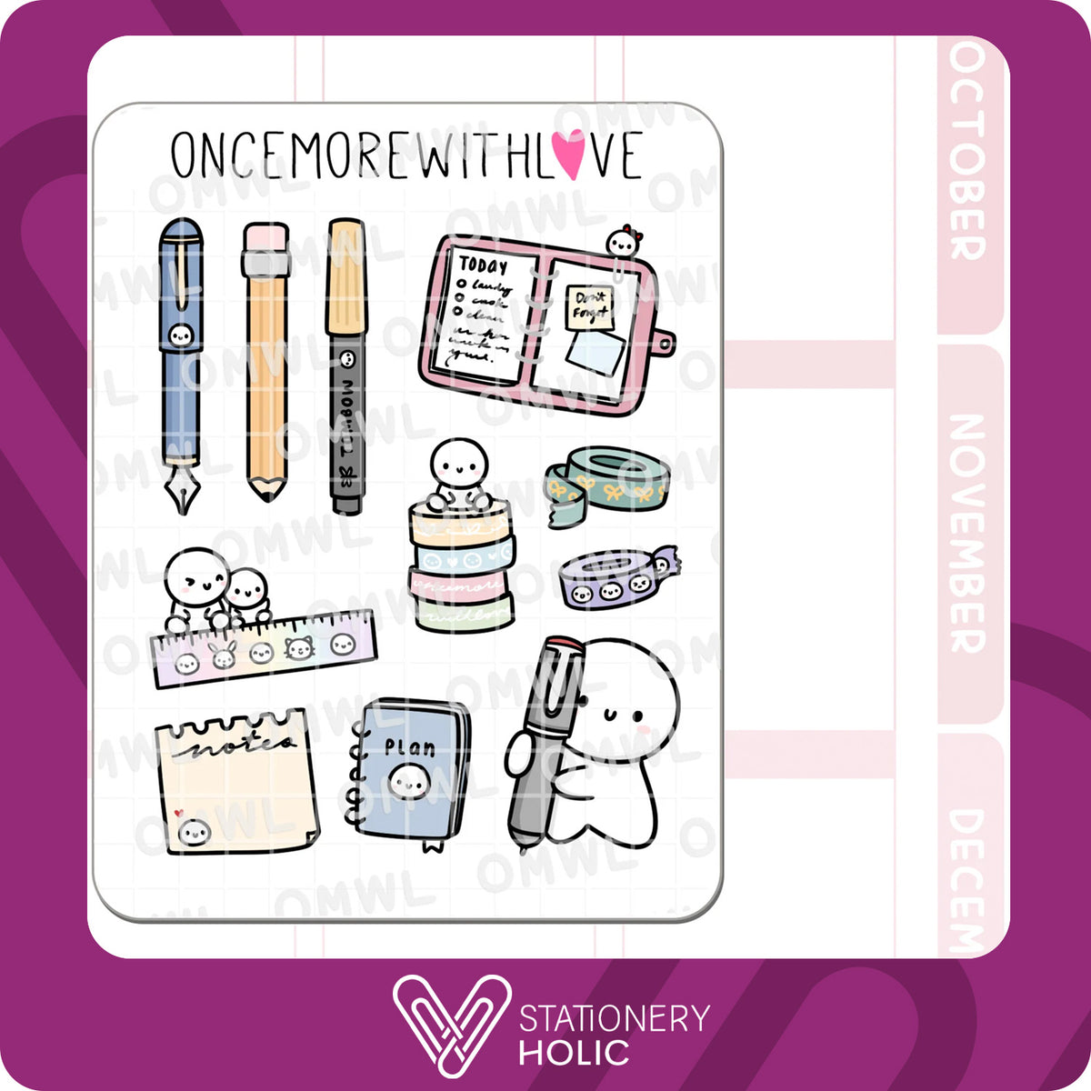 Once More With Love - Stickers - Planning Large Deco