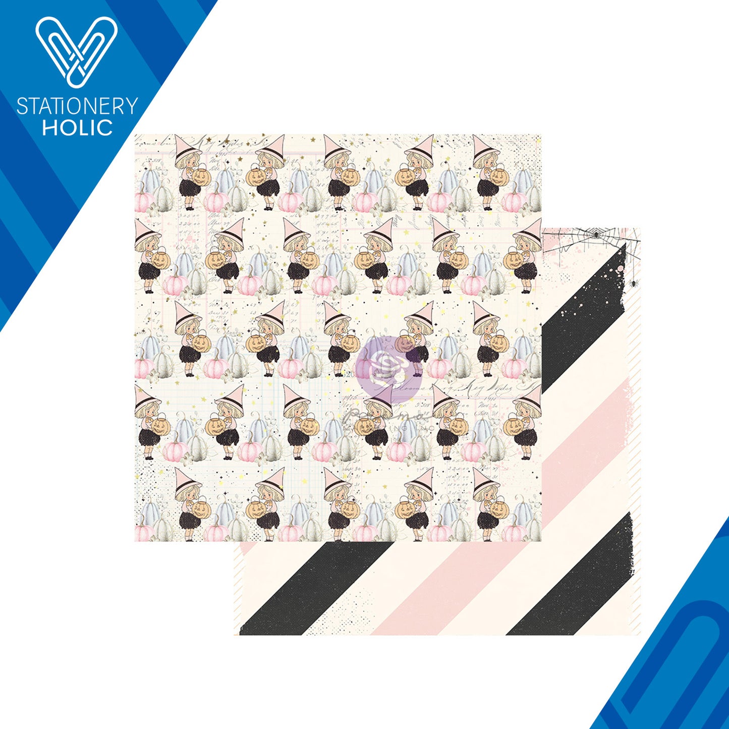 Prima Marketing - Hoja Papel 12 x 12 con Foil - Luna Magic Spells