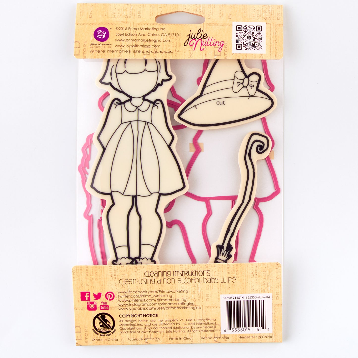 Prima Marketing - Sellos Hule y Troqueles - JN Lil Witch