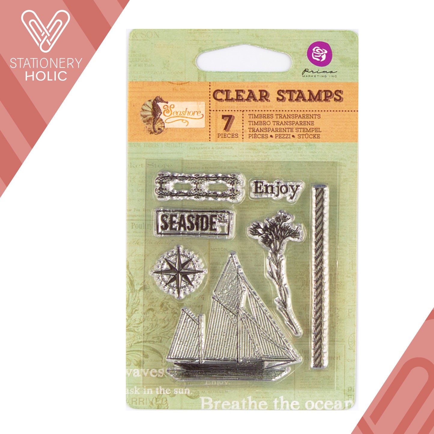 Prima Marketing - Sellos 2.5 x 3 - Seashore