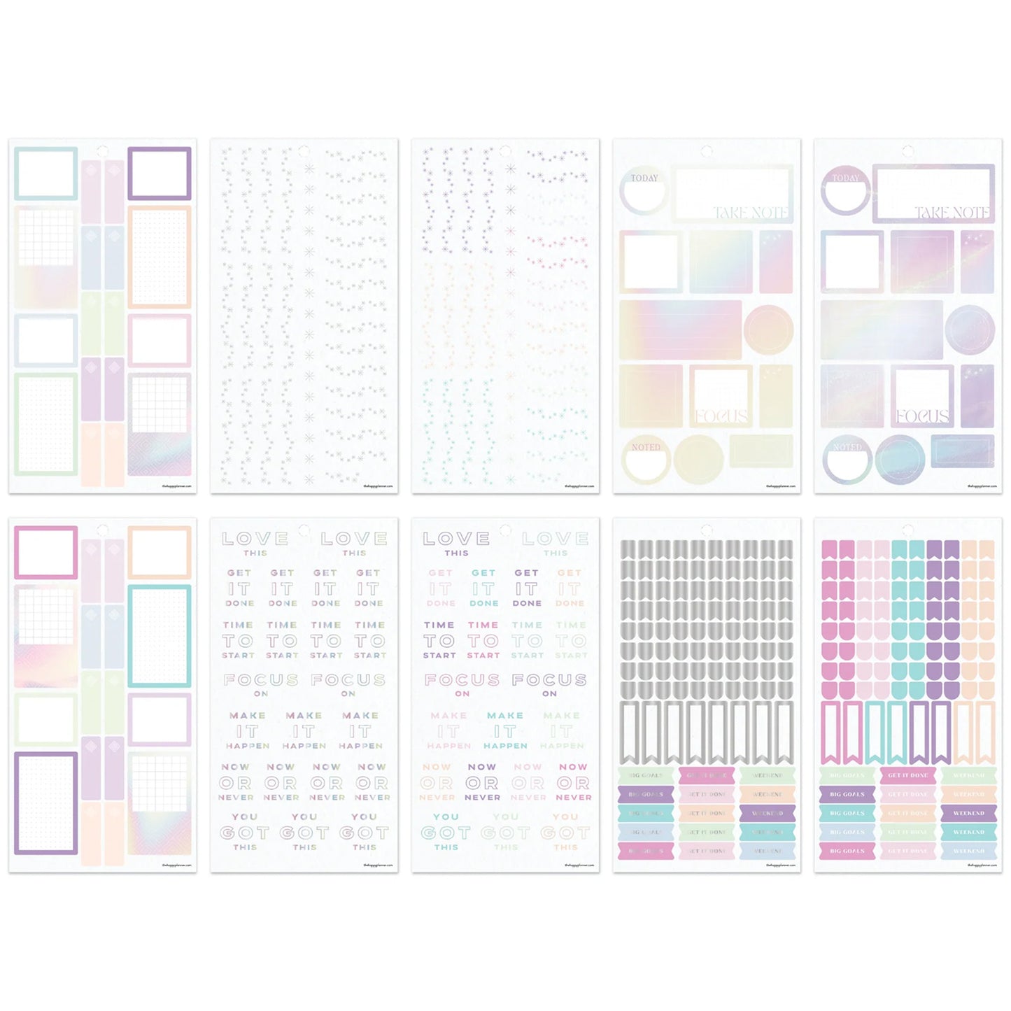 Happy Planner - Sticker Book - Prism & Pearl