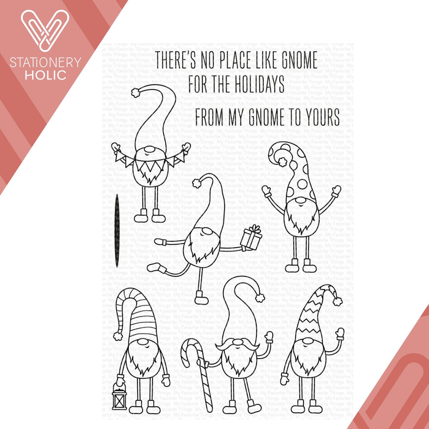 My Favorite Things - Sellos - Gnome For The Holidays