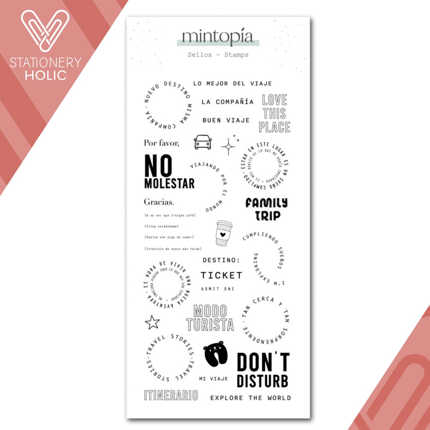 Mintopia - Sellos 4 x 8 - Travel Stories No Molestar