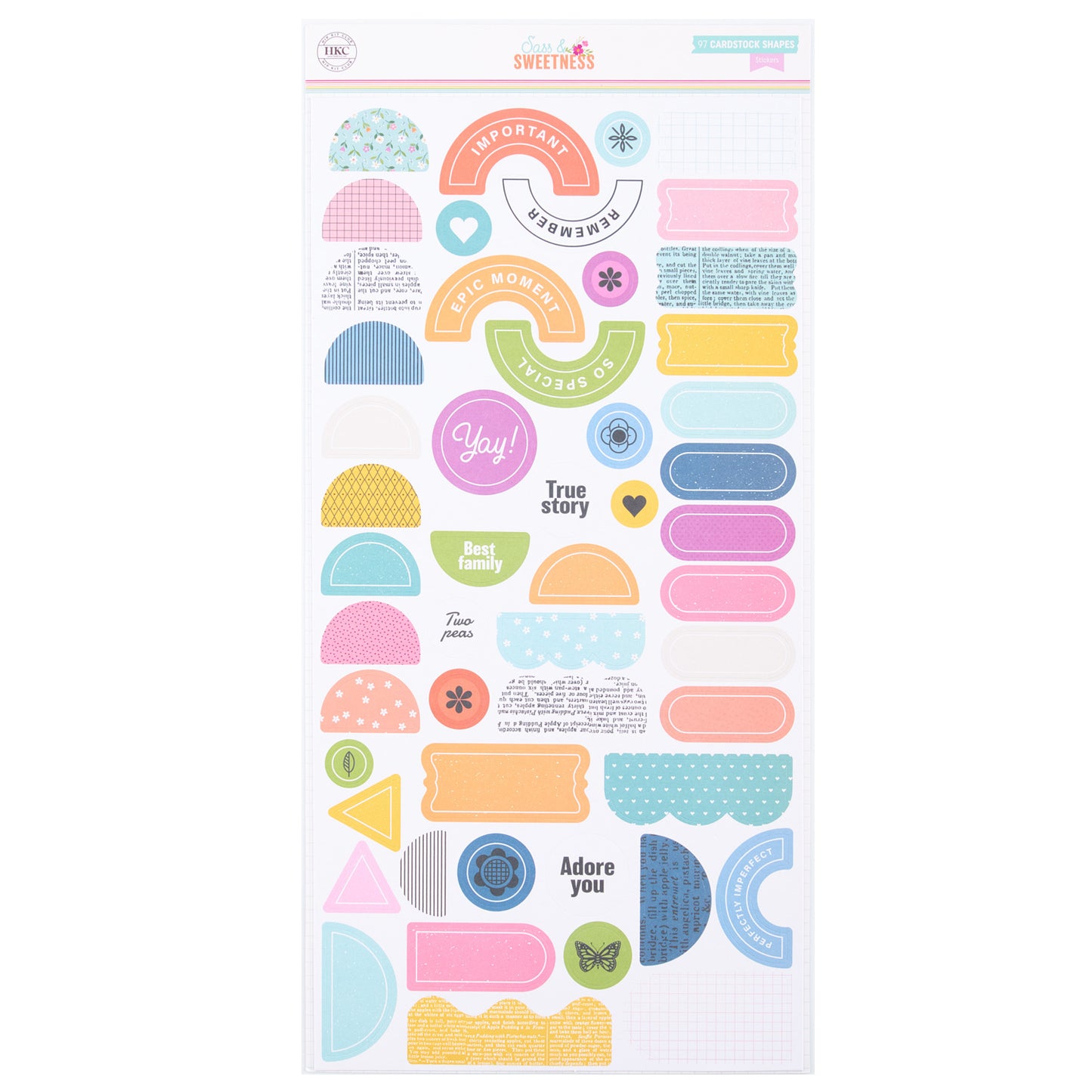 Hip Kit Club - Set Stickers 6 x 12 - Sass & Sweetness
