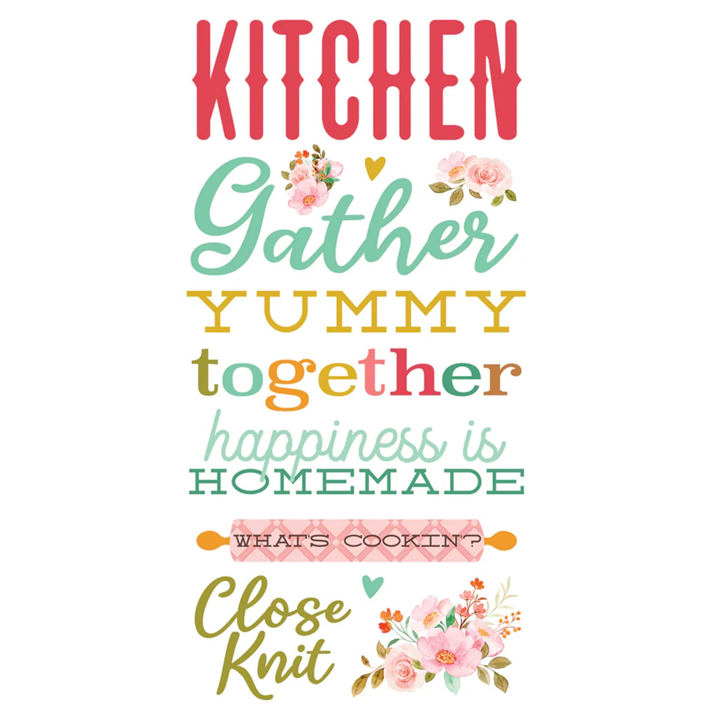 Simple Stories - Foam Stickers 6 x 12 - What's Cookin'?