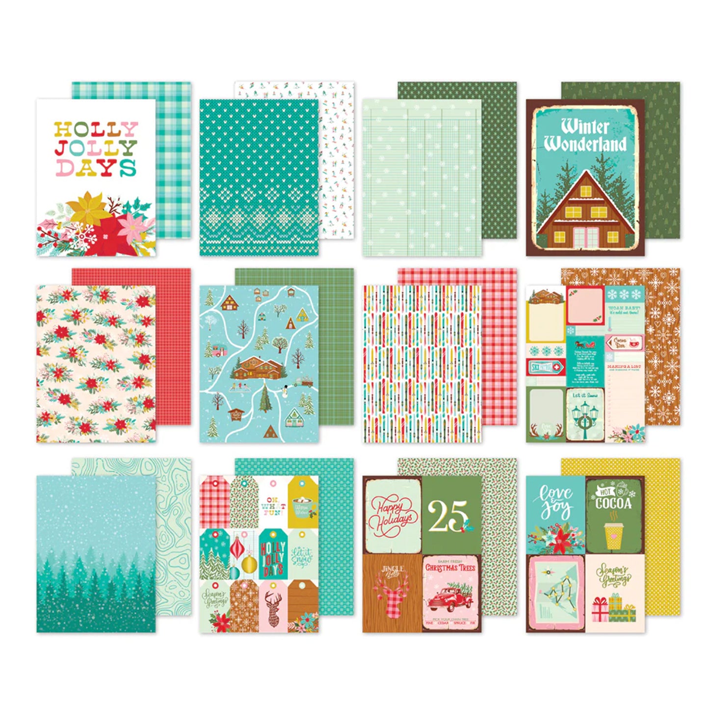 Simple Stories - Block Papel 6 x 8 - Snow Pine Lodge