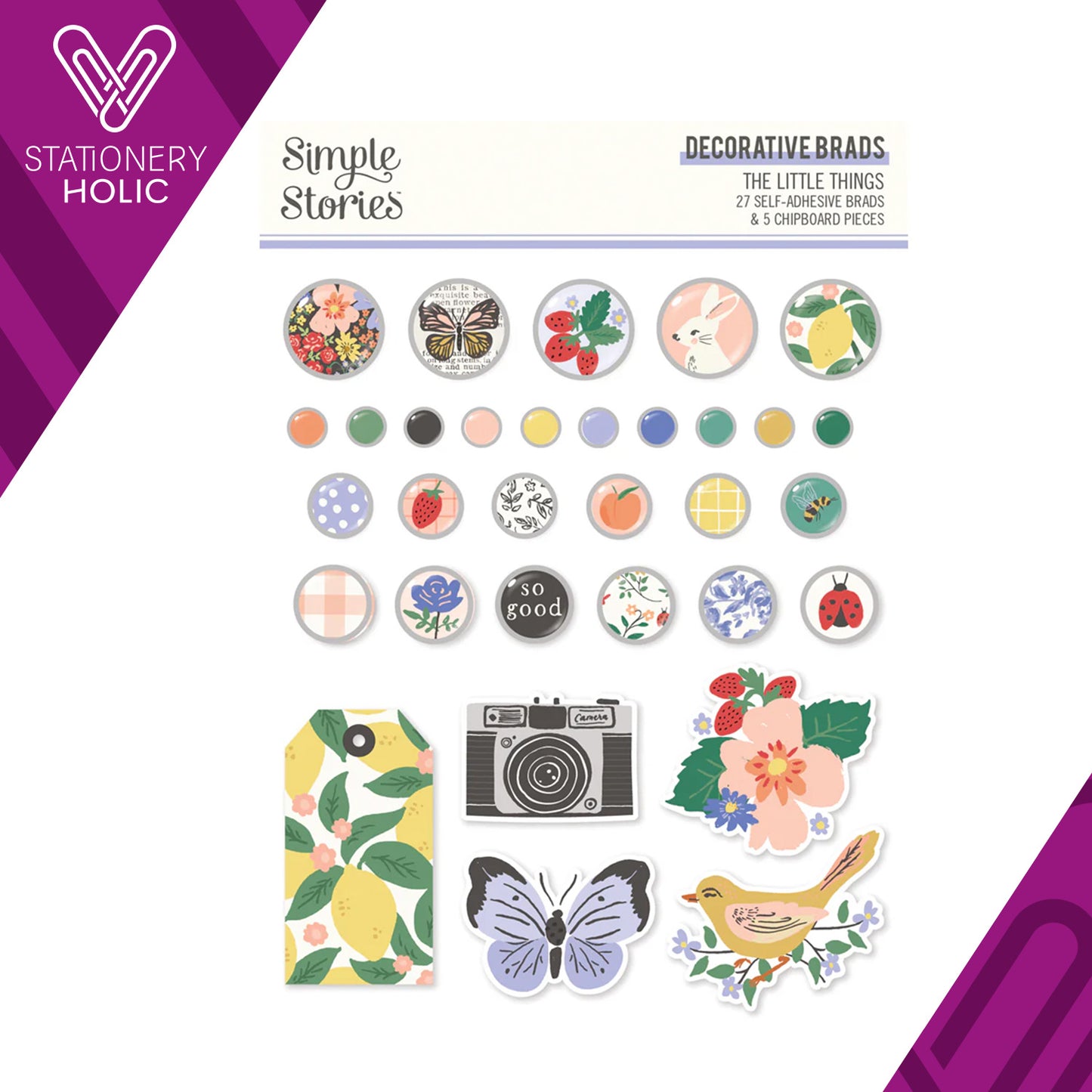 Simple Stories - Decorative Brads - The Little Things