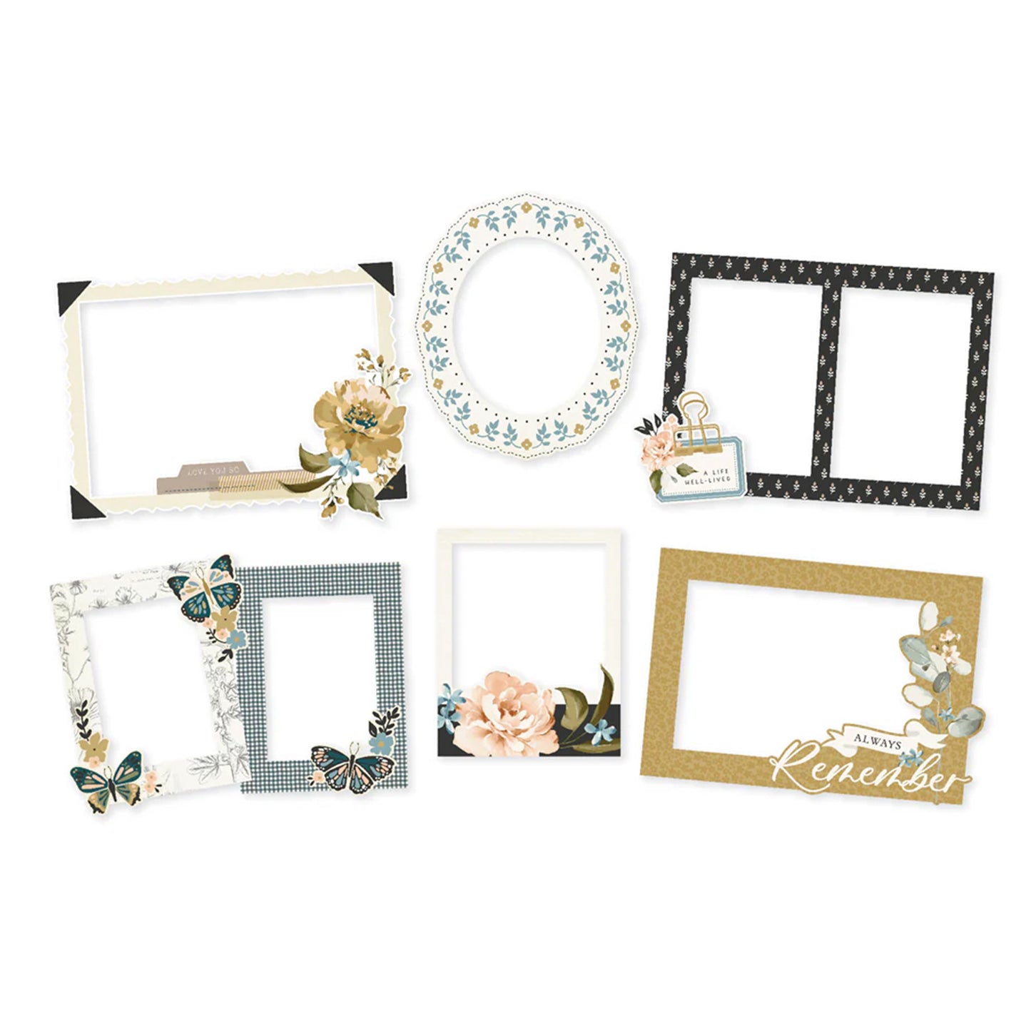 Simple Stories - Chipboard Frames - Remember