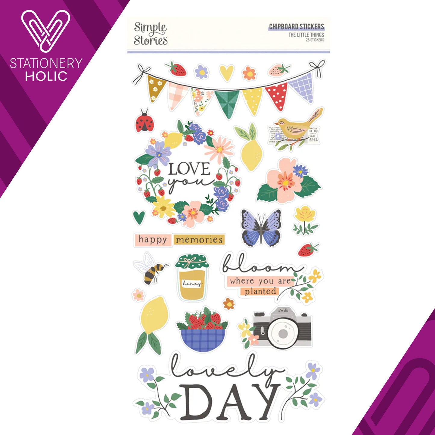 Simple Stories - Chipboards 6 x 12 - The Little Things