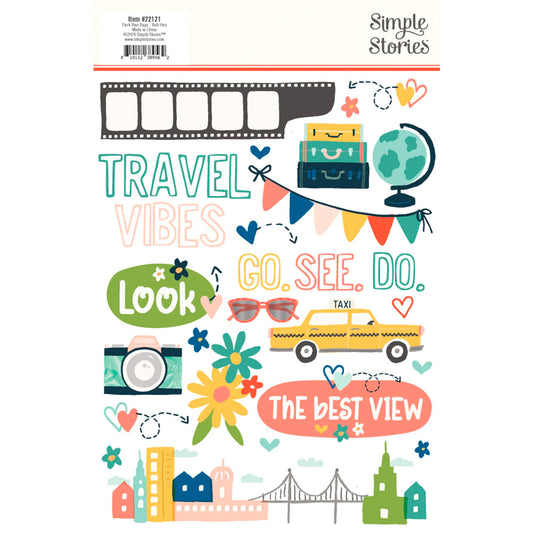 Simple Stories - Rub-ons - Pack Your Bags