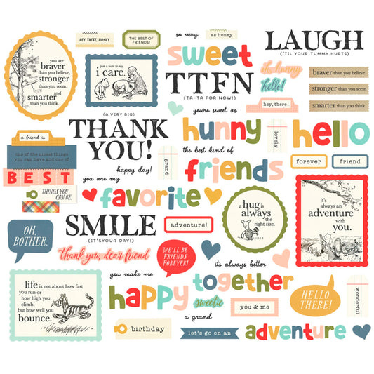 Simple Stories - Sentiments Bits & Pieces - Classic Pooh