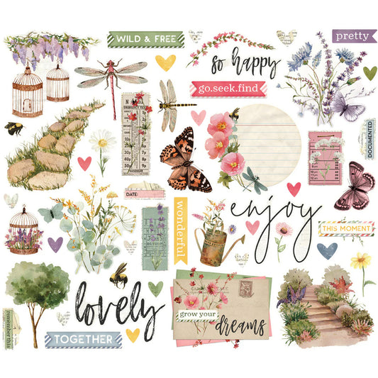 Simple Stories - Bits & Pieces - Meadow Flowers
