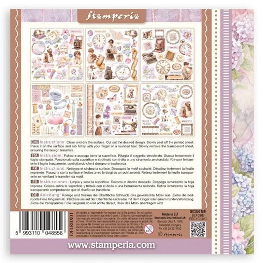 Stamperia - Rub-ons (6 hojas) - Quiet Days