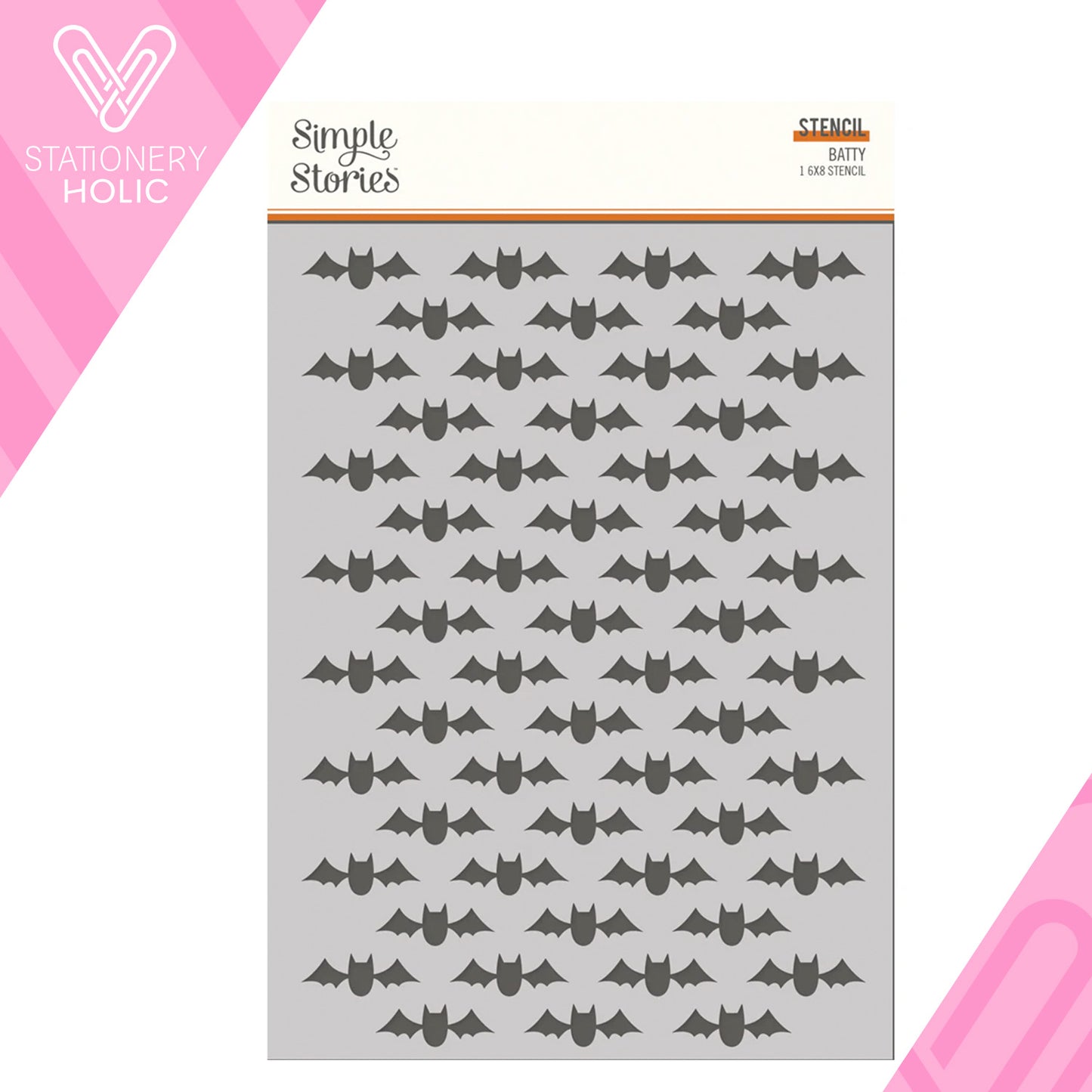 Simple Stories - Stencil 6 x 8 - Batty