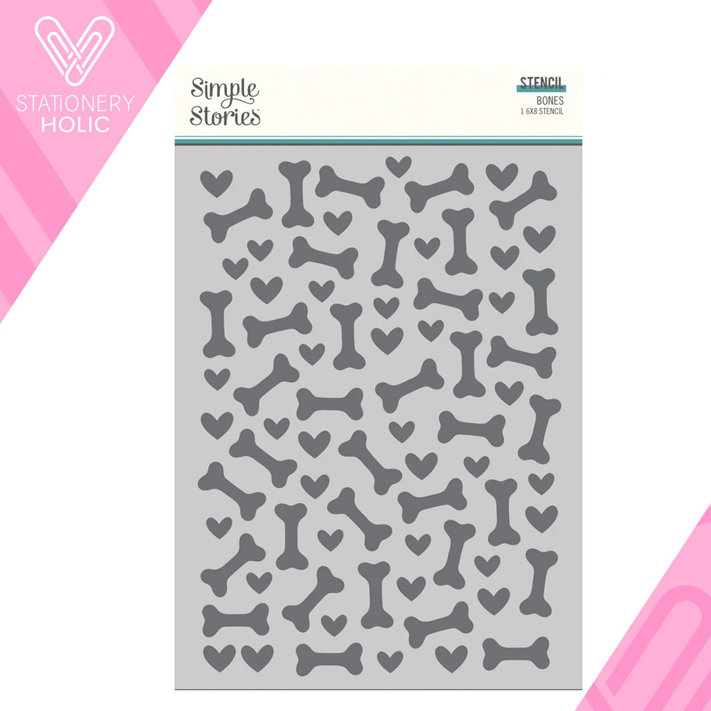 Simple Stories - Stencil 6 x 8 - Bones