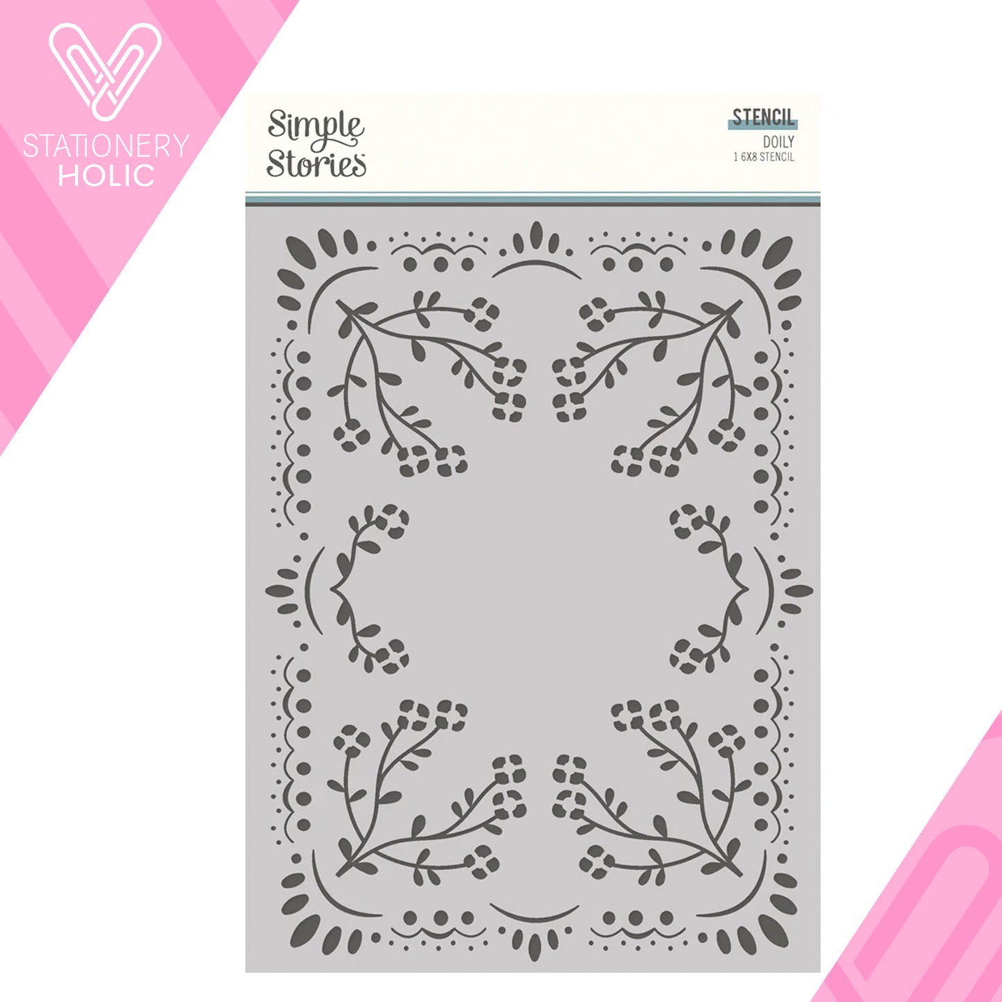 Simple Stories - Stencil 6 x 8 - Doily