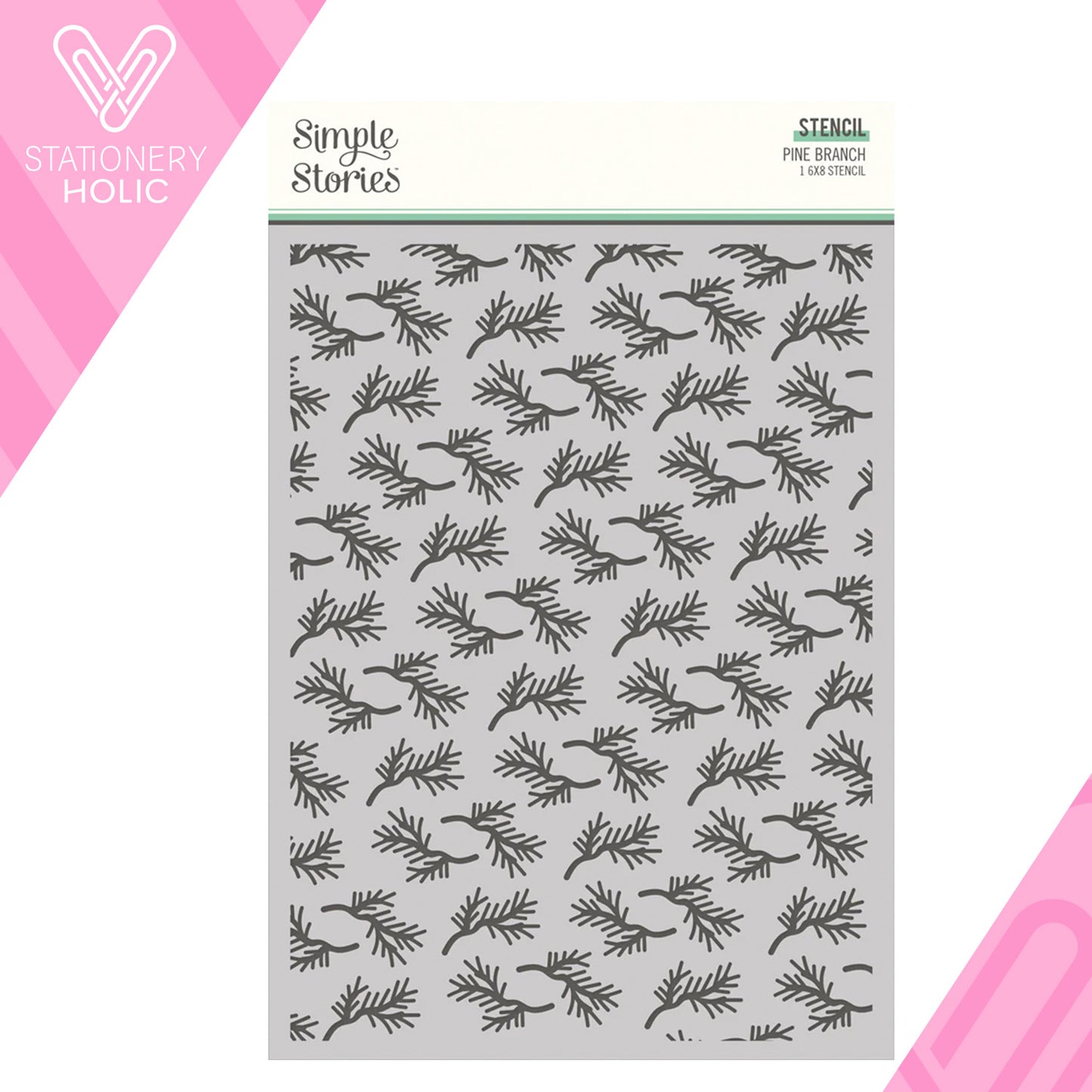 Simple Stories - Stencil 6 x 8 - Pine Branch