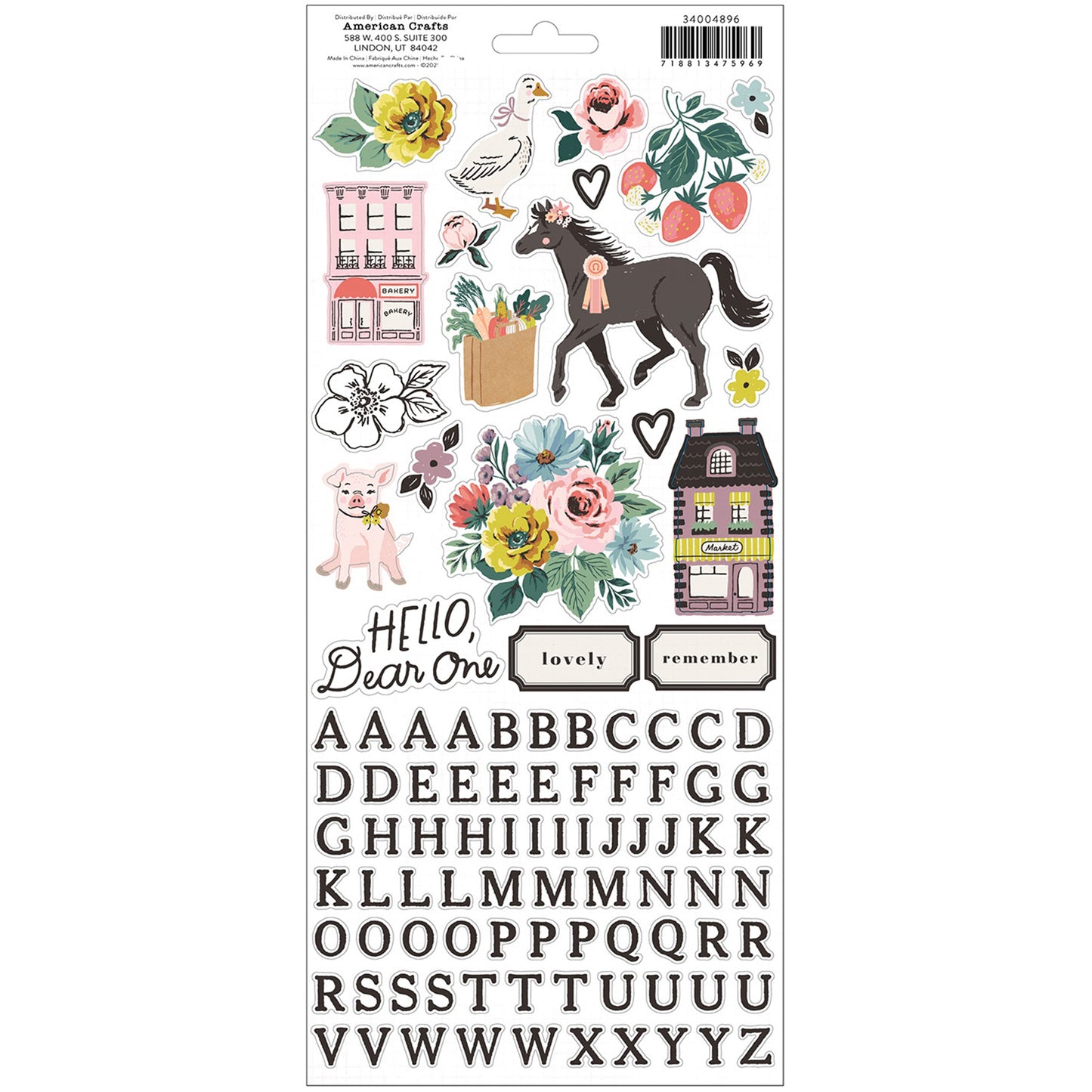 Maggie Holmes - Stickers 6 x 12 - Market Square