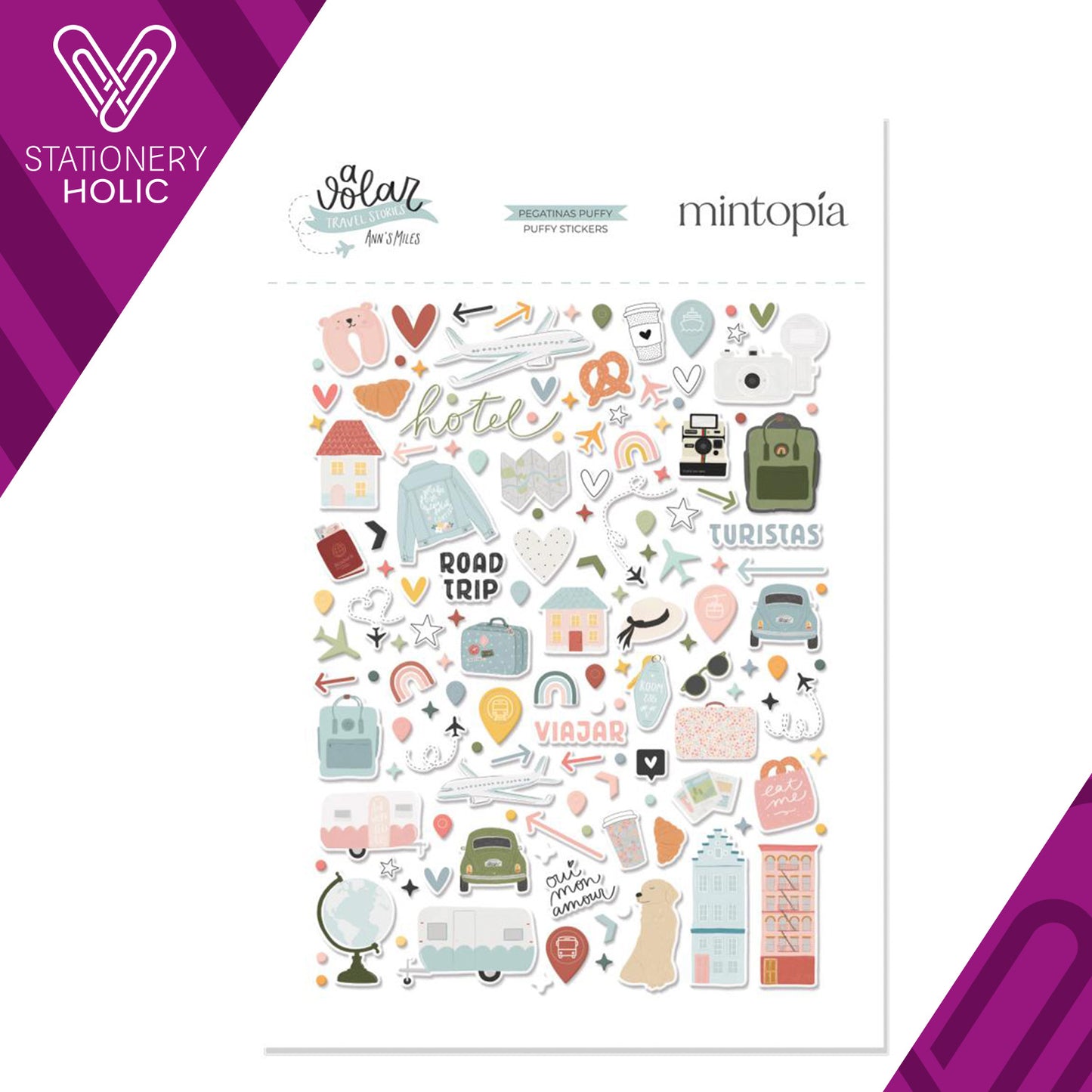 Mintopia - Puffy Stickers - A Volar Ilustraciones