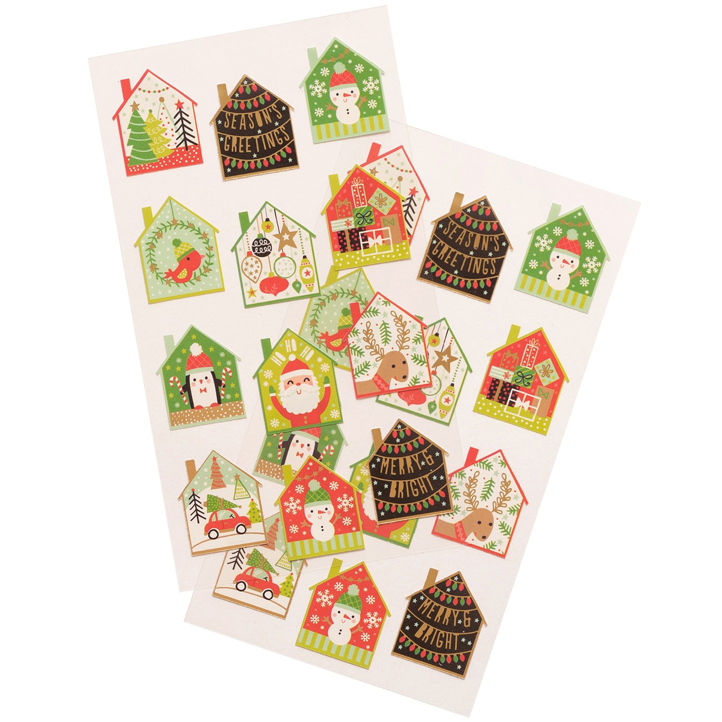 Sticko - Stickers (2 hojas) - Holiday Scene