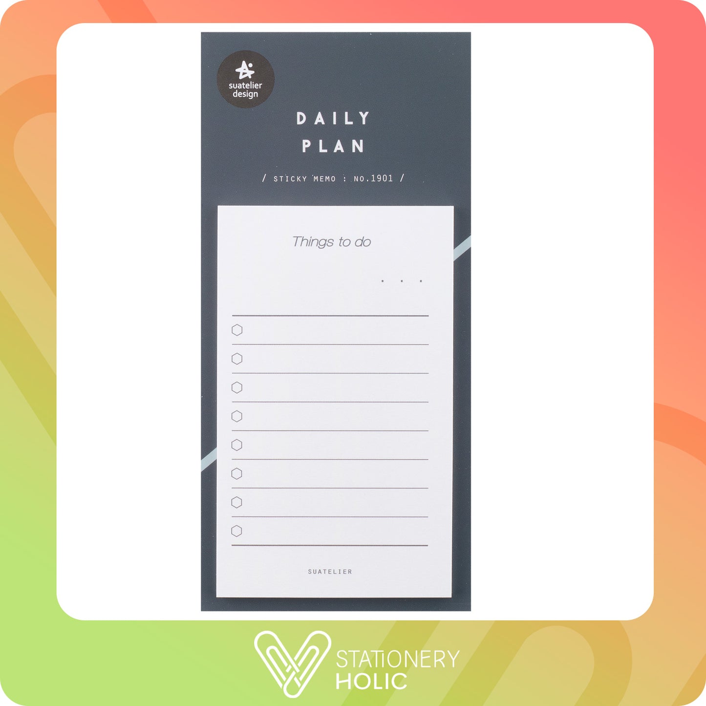 Suatelier - Sticky Notes - Daily Plan No. 1901