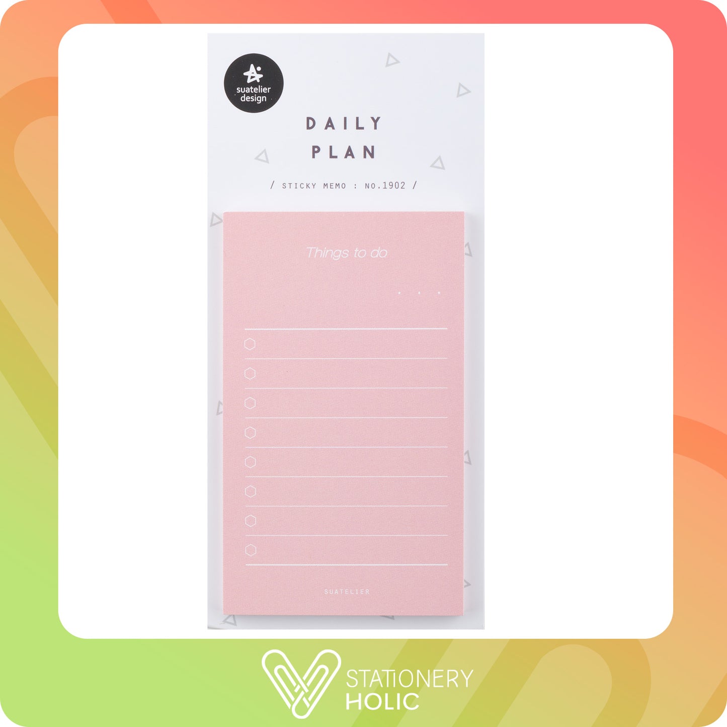 Suatelier - Sticky Notes - Daily Plan No. 1902