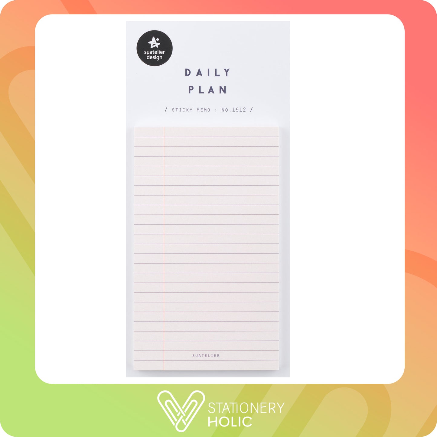 Suatelier - Sticky Notes - Daily Plan No. 1912