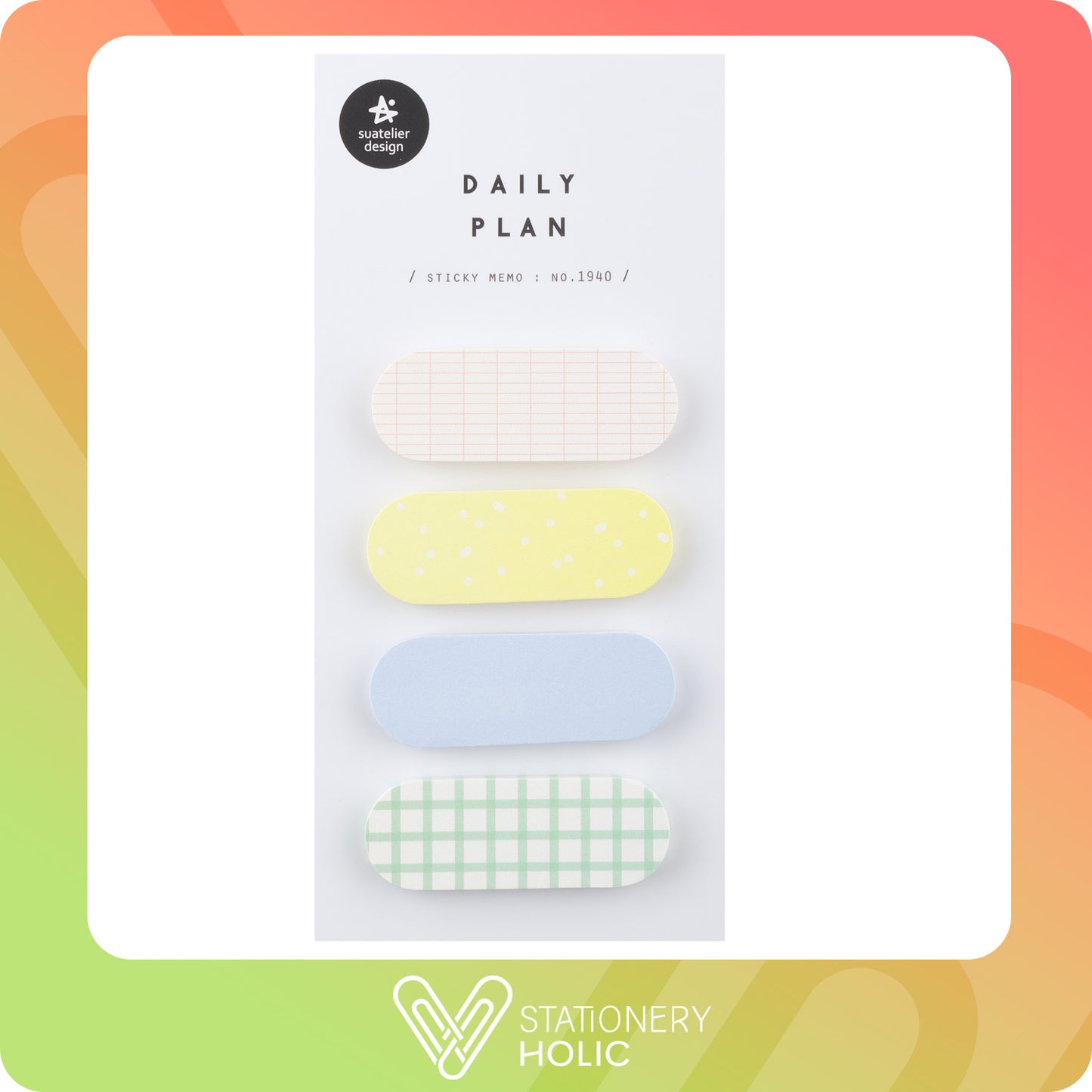 Suatelier - Sticky Notes - Daily Plan No. 1940