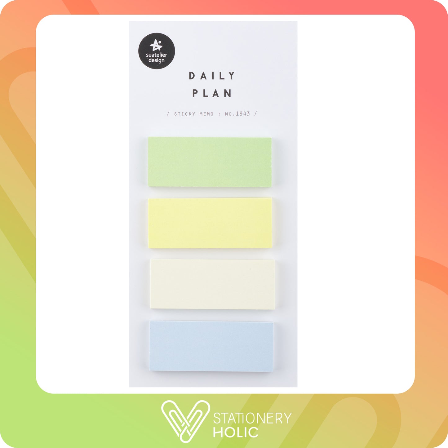 Suatelier - Sticky Notes - Daily Plan No. 1943